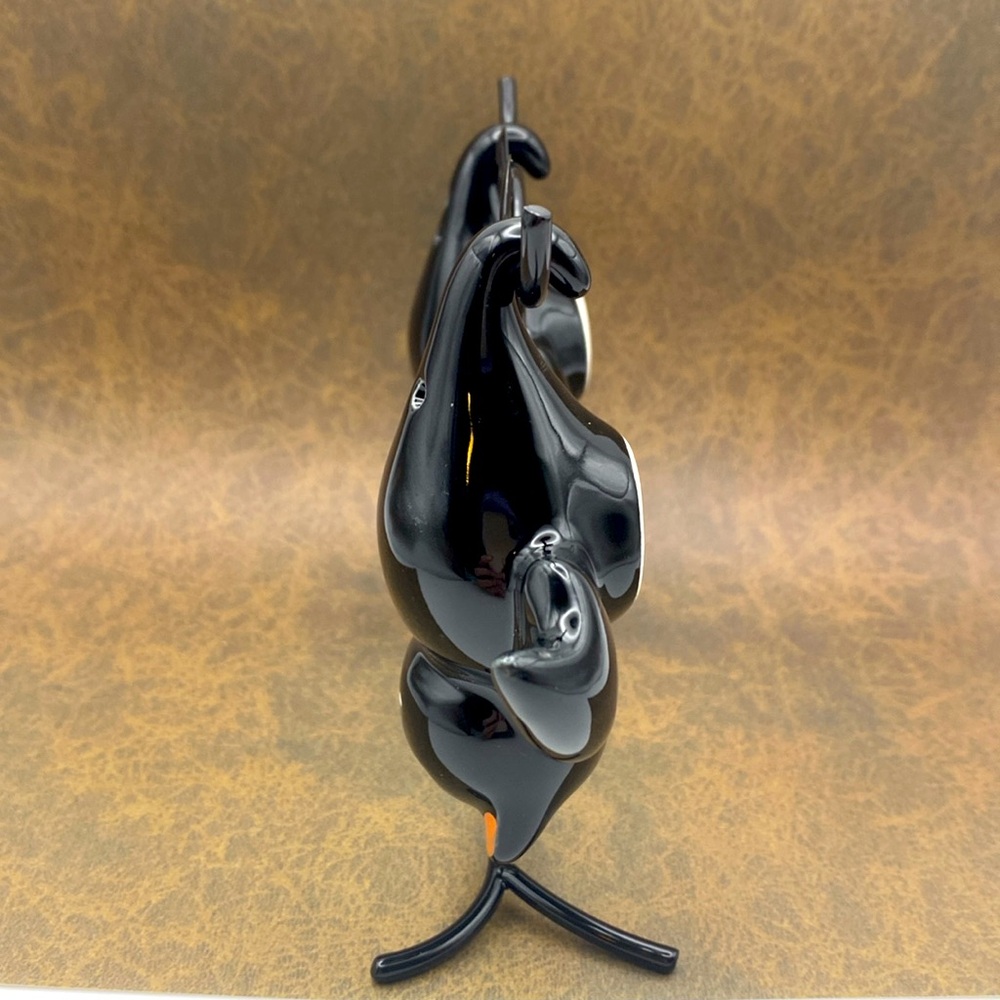 NIB Cracker Barrel Gothic Black Hanging Bat Salt Pepper Shakers With Holder - Picture 2 of 6